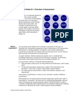 Content Sheet 9-1: Overview of Assessment: Role in Quality Management System