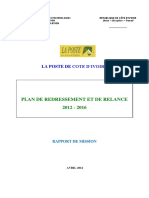 Plan de Redressement de La Poste de CI Version D+®finitive AVRIL 2012