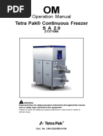 Tetra Pak® Continuous Freezer SA2.0: Operation Manual