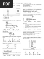 2021 Kedah Fizik MPAT Paper 1