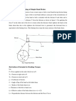 Construction and Working of Simple Band Brake