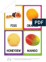 Fruit Flashcards With Real Life Photos