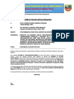 Informe #455-2021. Conformidad de Pago Por El Servicio de Supervisor de Obra.. Cuadra 14