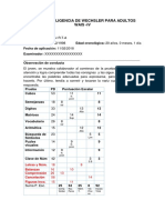 Test de Inteligencia de Wechsler para Adultos Wais