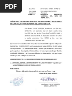 Remito Depositos Judiciales de Caso Delito de Desobediencia Expediente 1437-2021 Del Mes de Abril Del 2021