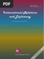 International Relations and Diplomacy (ISSN2328-2134) Volume 8, Number 03,2020