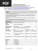 SLAC Site-Specific Safety Plan: 39489.33 (Updated 39535.29) SLAC-I-730-0A21J-025-R002 1 of 7