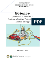 SCI8 Q1 M3 Factors Affecting Potential and Kinetic Energy