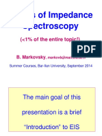 Basics of Impedance Spectroscopy: ( 1% of The Entire Topic!)