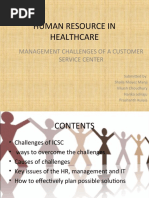 Human Resource in Healthcare