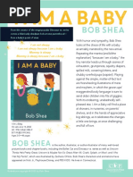 I Am A Baby by Bob Shea Author's Note