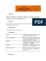 Procedimiento para Medir La Satisfaccion Del Cliente