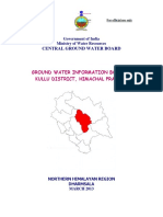 Central Ground Water Board: Ground Water Information Booklet Kullu District, Himachal Pradesh