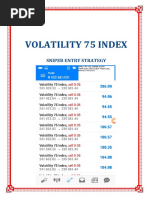 Vix75 Sniper Entries