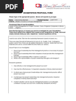 Dissertation Proposal Form: Please Type in The Appropriate Spaces. Boxes Will Expand As You Type