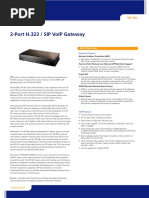 2-Port H.323 / Sip Voip Gateway: Key Feature