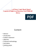 Simulation of Fuzzy Logic Based Speed Control of Multi Level Inverter Fed PMBLDC Drives