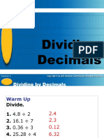 Dividing Decimals