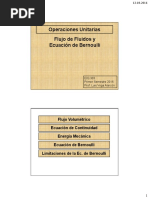 EIQ 303 2016 MF 5 Flujo de Fluidos y La Ecuación de Bernoulli