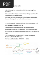 Chapter 8 - Introduction To 4G