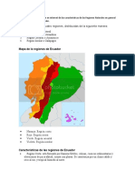 Regiones Naturales Ecuador