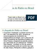 A História Do Rádio No Brasil