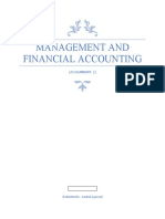 Management and Financial Accounting: (Assignment-2)