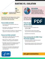 COVID 19 Quarantine Vs Isolation