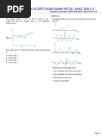 Physics NCERT Graph Based MCQs - Mock Test # 1