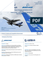 Competing in Commercial Aviation For The Airlines Case in Point: Airbus A380 vs. Boeing 787 Operations and SCM