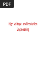 High Voltage and Insulation Engineering