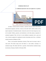 List The Basic Parts of A Traditional Hydroelectric Dam and Explain How It Produces Electrical Power