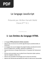 Le Langage JavaScript