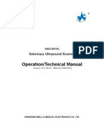 Operation/Technical Manual: Veterinary Ultrasound Scanner