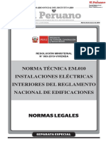 Reglamento Nacional de Edificaciones, Norma EM.010