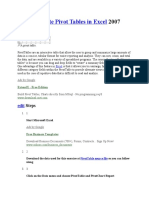 How To Create Pivot Tables in Excel