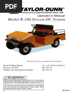 Model R-380 Sevcon DC System: Operator's Manual