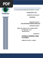 Tipos de Vigas en La Construcción, de Acuerdo A Su Clasificación