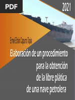 Elaboración de Un Procedimiento para La Plática para Una Nave Petrolera