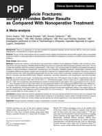 Midshaft Clavicle Fractures: Surgery Provides Better Results As Compared With Nonoperative Treatment