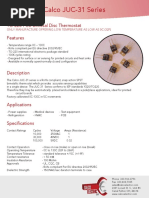 Calco JUC-31 Series: TO-220 PCB-Bimetal Disc Thermostat Features