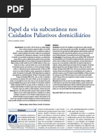 Artigo - Papel Da Via Subcutânea Nos Cuidados Paliativos Domiciliários