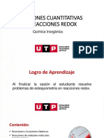 Relaciones Cuantitativas en Reacciones Redox: Química Inorgánica