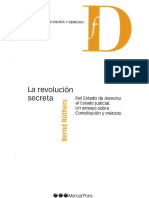 (Filosofía y Derecho) Bernd Rüthers - La Revolución Secreta. Del Estado de Derecho Al Estado Judicial. Un Ensayo Sobre Constitución y Método-Marcial Pons (2020)