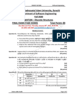 Take Home Exam - Discrete Structures