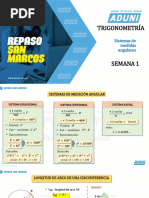 Repaso San Marcos - Trigonometría - Semana 1