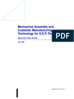 Mechanical Assembly and Customer Manufacturing Technology For S.E.P. Packages