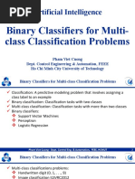 Artificial Intelligence: Binary Classifiers For Multi-Class Classification Problems