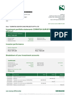 Investment Portfolio Statement: CORINTSA SURVEYS AND PROJECTS (Pty) LT