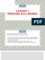 Lesson 1 Preparing Egg Dishes